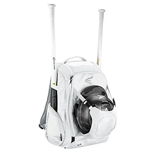 New Easton Walk-Off IV Utility Backpack Baseball White/Silver 20.5″x12″Wx13″D