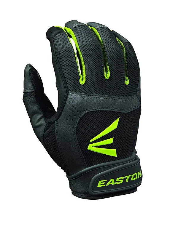 New Easton Women’s Stealth Core Batting Gloves Black/Green Medium