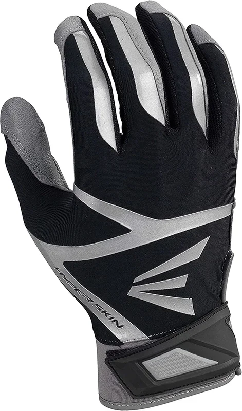 New Easton Z7 Hyperskin Youth Medium Black/Gray Batting Gloves 1 Pair