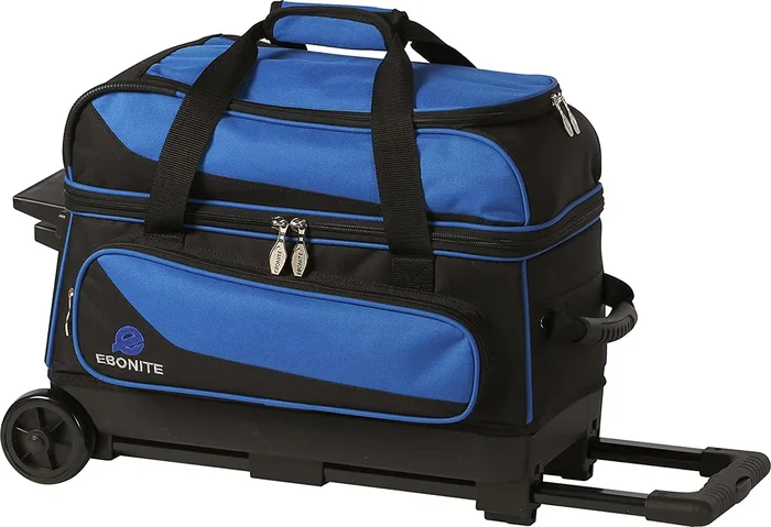 New Ebonite Transport II Roller Bowling Bag Black/Blue