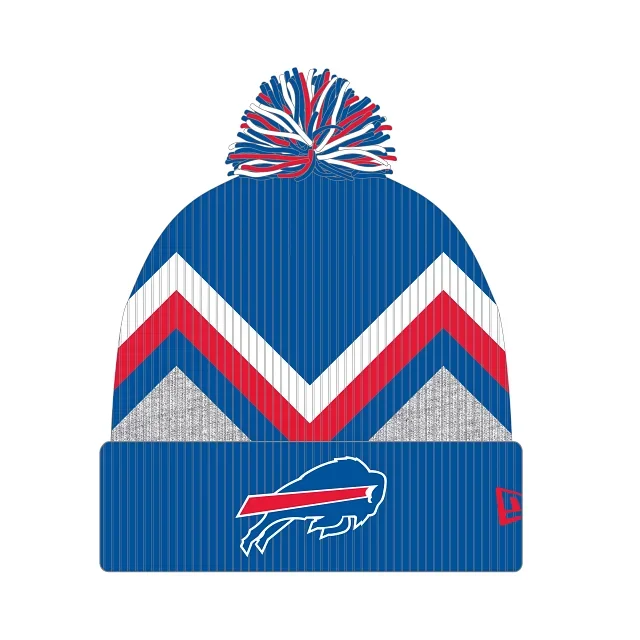 New Era Men’s Buffalo Bills Knit Zigzag E3 Hat – Royal