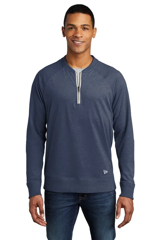 New Era Men’s Sueded Cotton Blend 1/4-Zip Pullover. NEA123