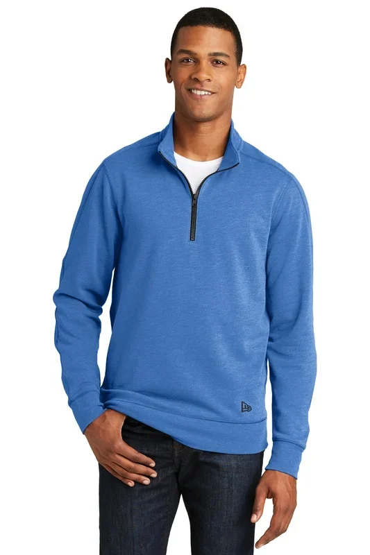 New Era Men’s Tri-Blend Fleece 1/4-Zip Pullover. NEA512