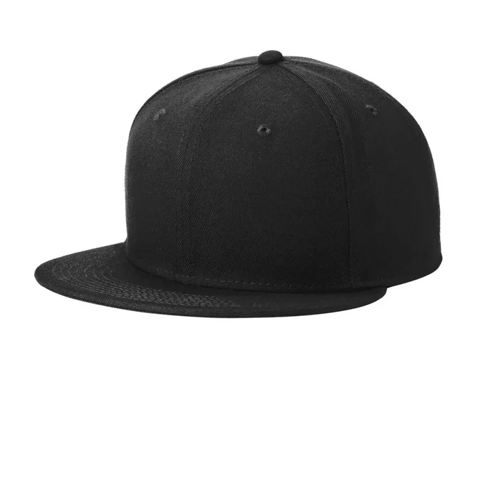New Era Standard Fit Flat Bill Snapback Cap. NE4020