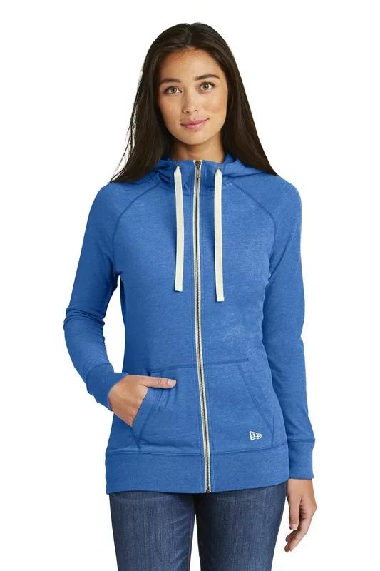 New Era Women’s Sueded Cotton Blend Full-Zip Hoodie. LNEA122