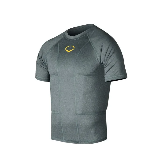 New Evoshield Performance Football Rib Shirt Adult Small Gray