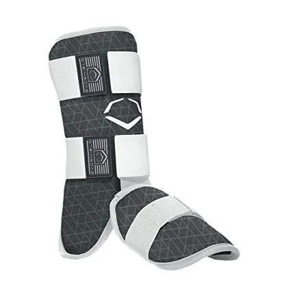New Evoshield Youth Custom Molding Batters Leg Guard Evocharge Blk/Wht Pattern