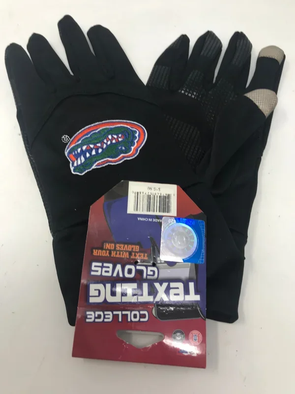New FOCO NCAA High End Neoprene Gloves OSFA Black/Orange/Green