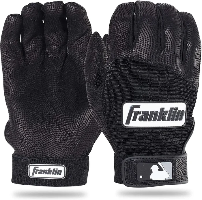 New Franklin Sports MLB Pro Classic Baseball Batting Gloves Black Small