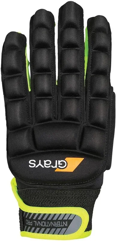 New Grays International Pro Hockey Glove Left Hand Black/Yellow Size Medium