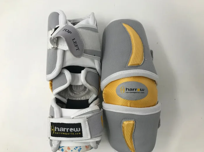 New Harrow Elbow Guard Silver/Gold Medium Pro Wear Liner