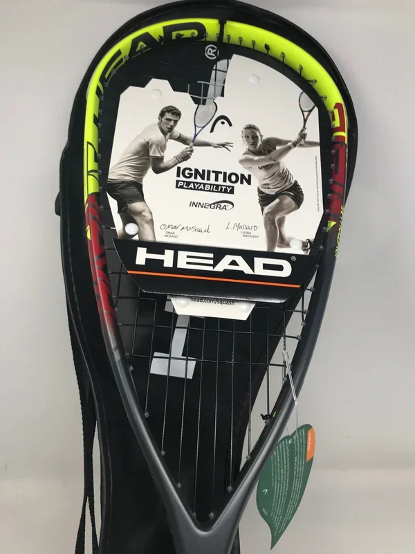 New HEAD Ignition 145 Squash Racquet 4 0/8 – 00 Black/Green with Cover