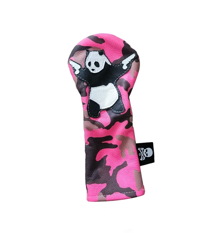 NEW! Hot Pink Urban Camo Panda With Guns Fairway Wood Headcover
