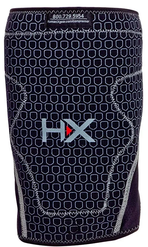 New HumanX The Compressor Pro Performance Knee Sleeve 7048540 Black X-Large