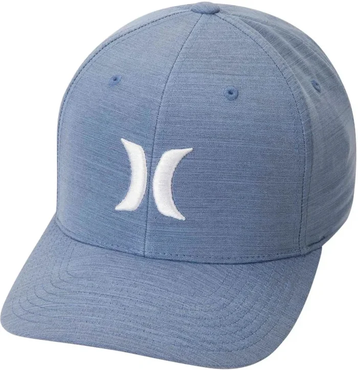 New Hurley Men’s Dri-fit Cutback Curved Bill Baseball Hat Size S/M Blue/White