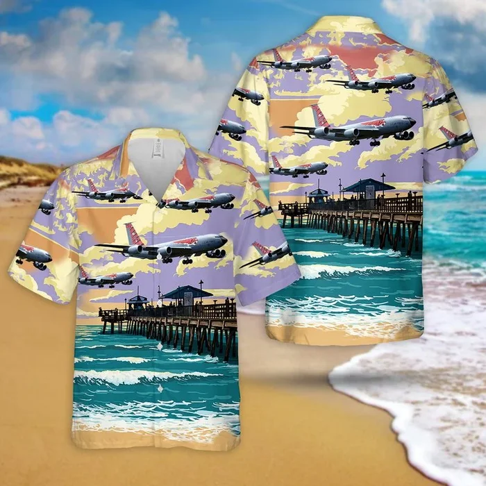 New Jersey Air National Guard 108th Wing KC-135 Stratotanker Hawaiian Shirt – Fanshubus.com