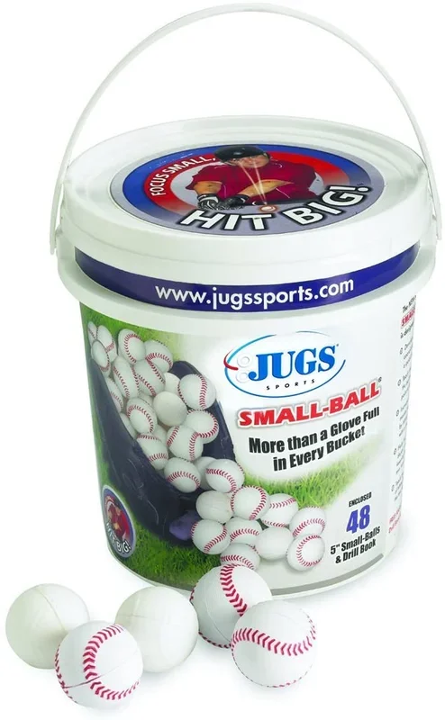 New Jugs Bucket of Small-Balls (4 dozen) White/Red w/Drill Book