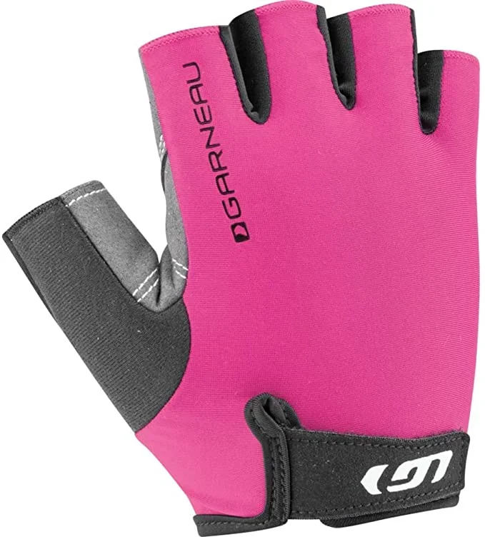 New Louis Garneau Women’s Calory Shock Absorbing Half Finger Bike Gloves Small