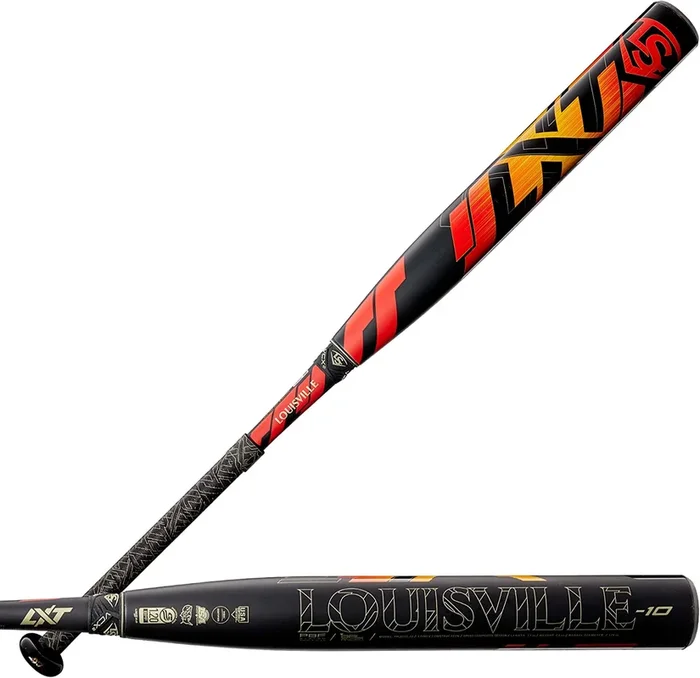 New Louisville Slugger 2022 LXT Fastpitch Softball Bat Series Black/Orange