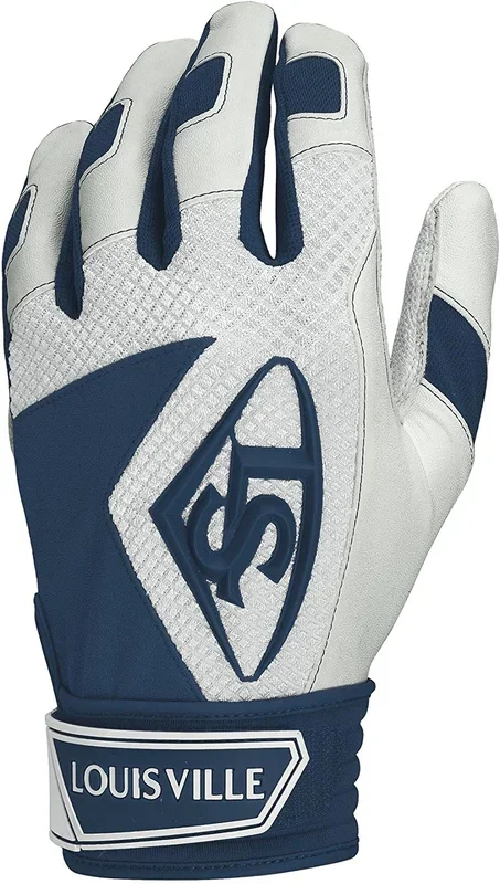 New Louisville Slugger Series 7 Batting Gloves Navy/White XX-Large