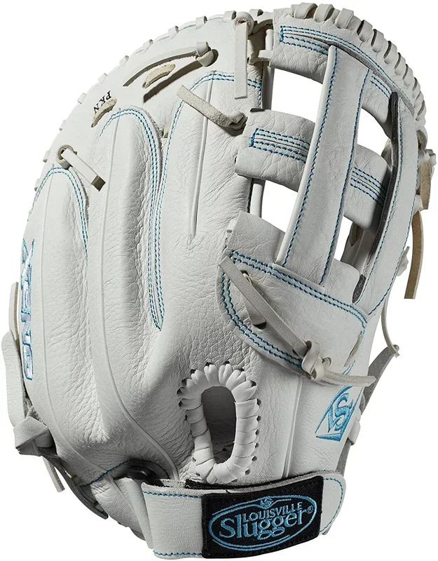 New Louisville Slugger Xeno Fastpitch RHT 13″ White First Base Mitt Softball