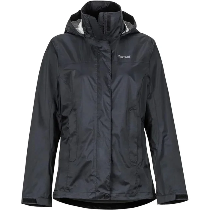 New MARMOT Womens Precip Lightweight Waterproof Rain Jacket X-Large Black