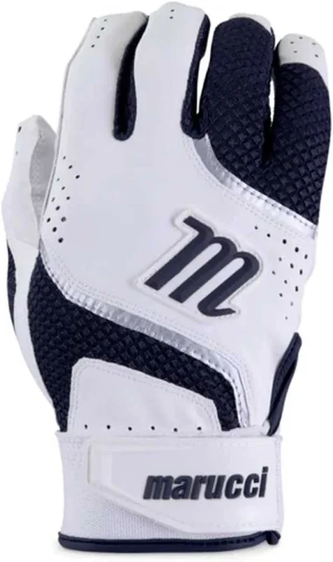 New MARUCCI 2021 Code Adult Batting Glove Medium White/Navy
