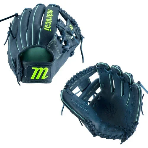 New Marucci NightShift Space City 11.5” Infield Baseball Glove RHT Navy/Lime