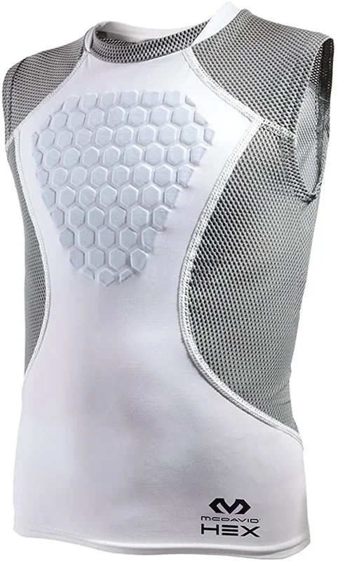 New McDavid HEX Chest Protector, Heart Guard Sternum Padded Shirt Adult Small