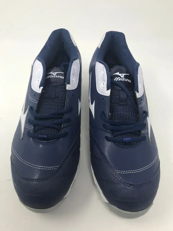 New Mizuno 320395 Size 12 Finch 5 9 spike Womens Fastpitch molded Cleat Royal/Wht