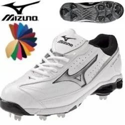 New Mizuno 9 Spike Classic G6 Low switch Mens 10.5 Baseball Cleats White