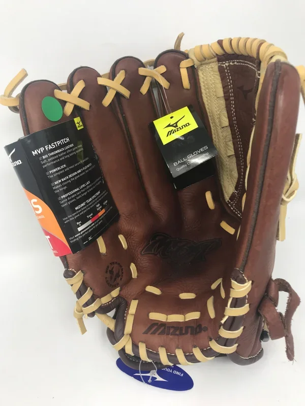 New Mizuno MVP Series Fielding Glove GMVP1250F2 12.5″ Fastpitch LHT Brown