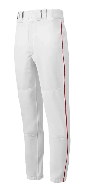 New Mizuno Select 350149.0010 Baseball Pants Youth X-Large White/Red