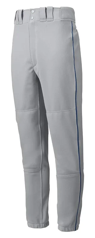 New Mizuno Select 350149.9151 Baseball Pants Youth Small Gray/Navy