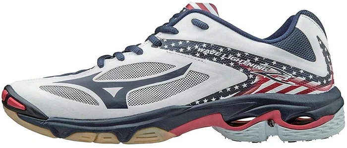 New Mizuno Womens 7.5 Wave Lightening Z3 Indoor Court Volleyball Shoe RWB