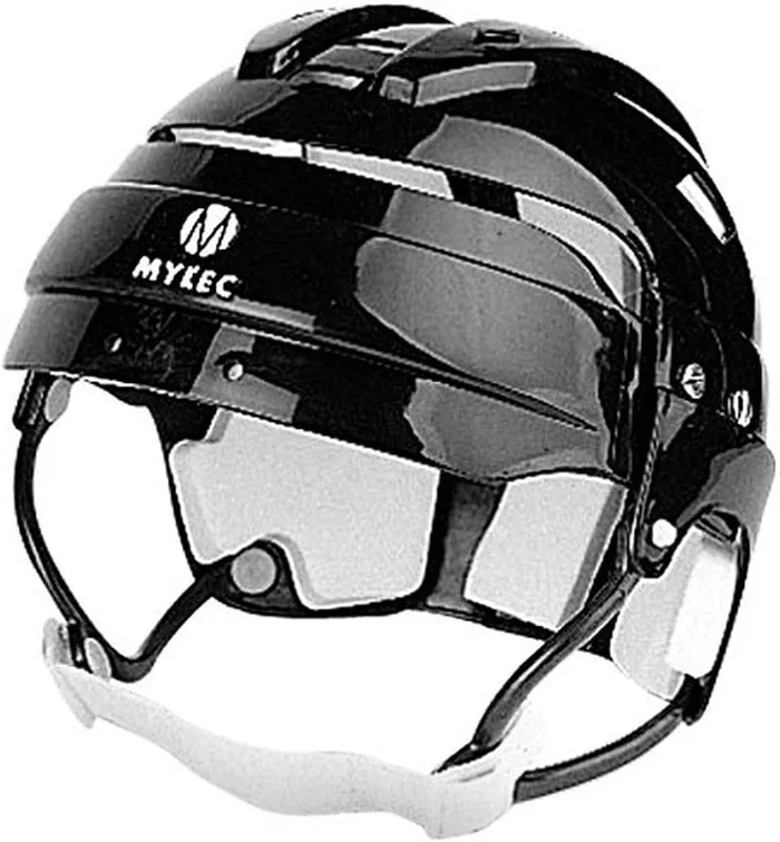 New Mylec Adjustable Street Hockey Helmet with Chinstrap Black