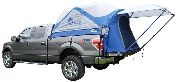 New Napier Sportz Portable Truck Tent Full Size Crew Cab 8-Feet Blue/Grey