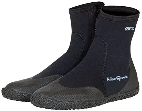 New NeoSport Premium Size 9 Neoprene Men & Women Wetsuit Boots Black