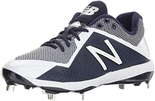 New New Balance L4040V4 Men’s Metal Baseball Cleat Size 9 Navy/White