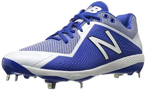 New New Balance L4040V4 Mens Metal Baseball Cleat Sz 12.5 Royal/White