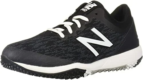 New New Balance Men’s 4040 V5 Turf Baseball Shoe Black/White Size 13 2E