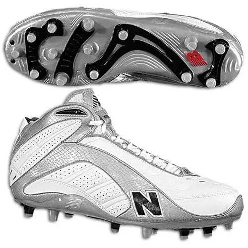 New New Balance MF 895 MW D Mid Men 11 White/Silver Molded Football Cleats