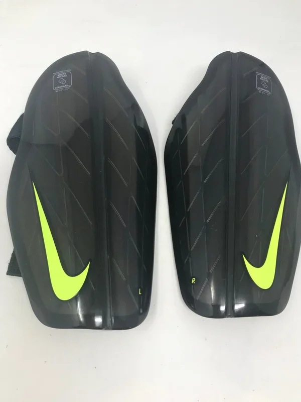 New Nike Adult Protegga Flex Attack Soccer Shin Guards Black/Green Large