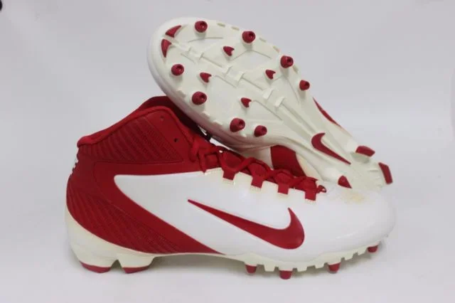 New Nike Alpha Speed TD Mens 11 Football Molded Cleats 442244 White/Red