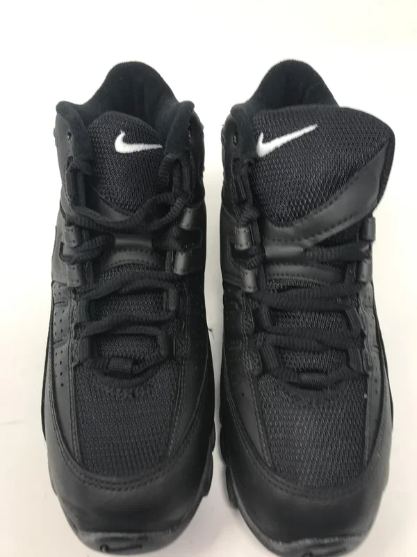 New, Nike Land Sharkmid BG Size Youth 4.5y Football Molded Cleats Blk/Wht 308387