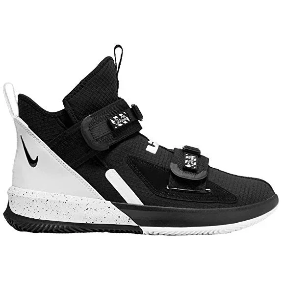 New Nike Lebron James Soldier XIII SFG TB Basketball Shoes Men 11.5 Black/White