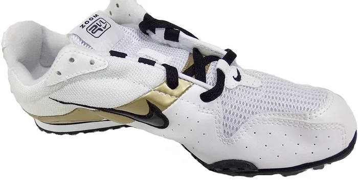 New Nike NIKE Rival D Plus (2) Running Spikes Mens 6 Silver/Gold/Black