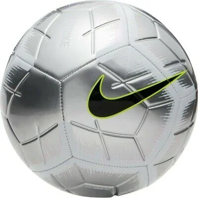 New Nike Strike Chrome Edition 2018-2019 Training Soccer Ball Chrme/Black sz 4