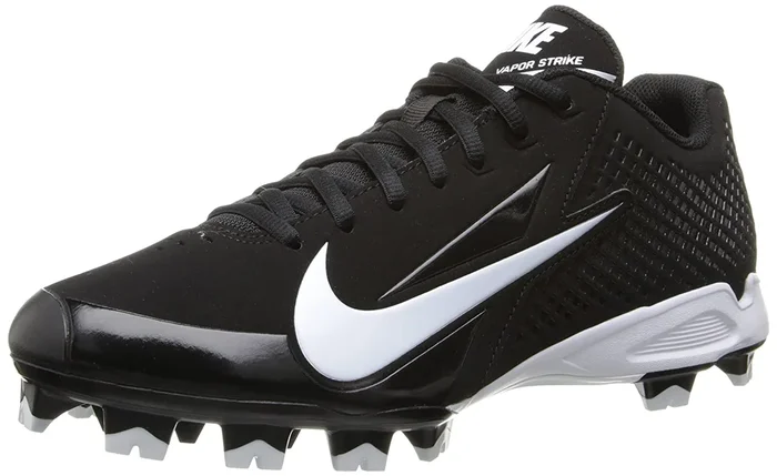 New Nike Vapor Strike MCS 535598 Mens 10 Baseball Cleats Black/White Molded