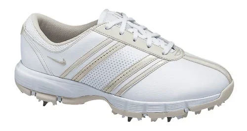 New Nike Women’s Delight Size 10.5 Medium Golf Shoes White/Crm Leather